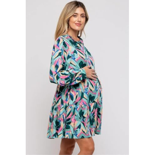 Greciilooks One-Piece Standard Length Fit And Flare Mini Dress For Women (Gl-Wd1165-Medium-Multicolor) Multicolour