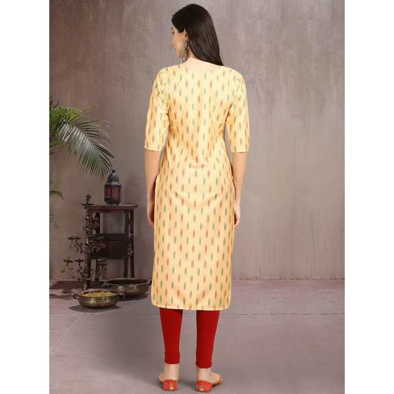 Pinkmint Elegant Printed Crepe Kurti's For Women's (Pack Of 5)