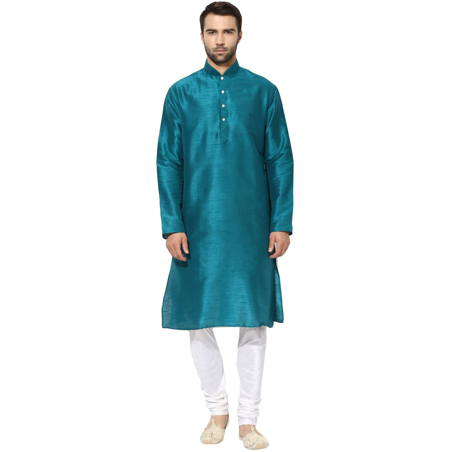 Kisah Men's Indian Ethnic Wear Kurta For Wedding & Festivals | Blue | Size 38 | Ka-0219-38
