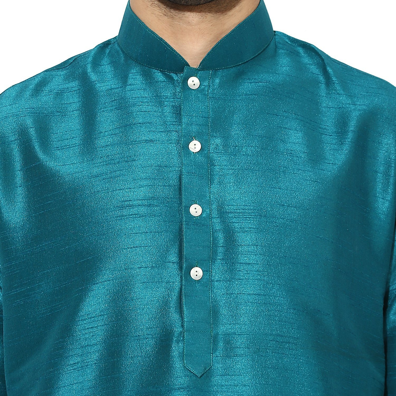 Kisah Men's Indian Ethnic Wear Kurta For Wedding & Festivals | Blue | Size 38 | Ka-0219-38