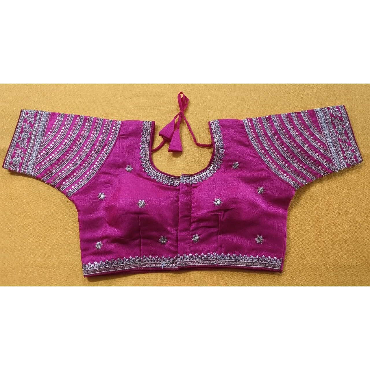 Vihu Fashion Women's Blouse Readymade Blouse Embroidery Multi Coding Gold Thread Indian Ethnic Designer Stitched Women's Readymade Pink Color Saree Blouse For Women For Saree Lehenga Choli