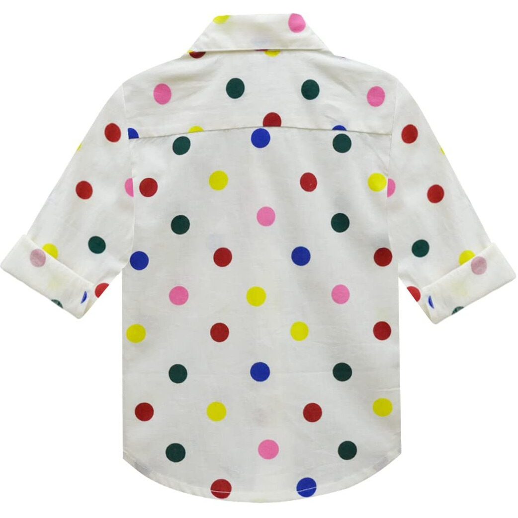 A.T.U.N. (All Things Uber Nice) A.T.U.N. Boys Shirt_Bsht Cyc Crm_7-8Y_Cream-Multi