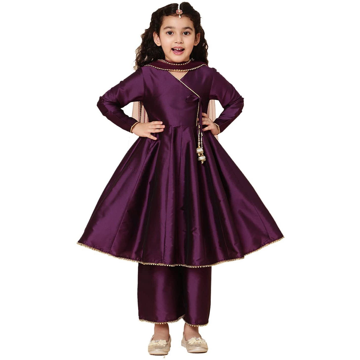 A.T.U.N. (All Things Uber Nice) A.T.U.N. Girls Anarkali Palazzo Set