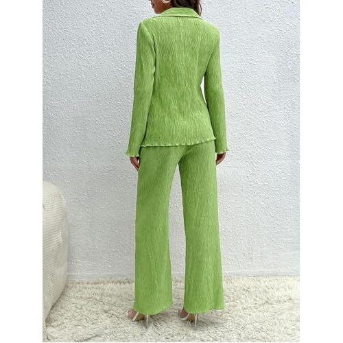 Greciilooks Co Ord Set For Women | Co Ord Set For Women Stylish | Textured Co Ord Set For Women | Travel Co Ord Set For Women | Full Sleeve Women Co-Ord Set (In, Alpha, 3Xl, Regular, Green)