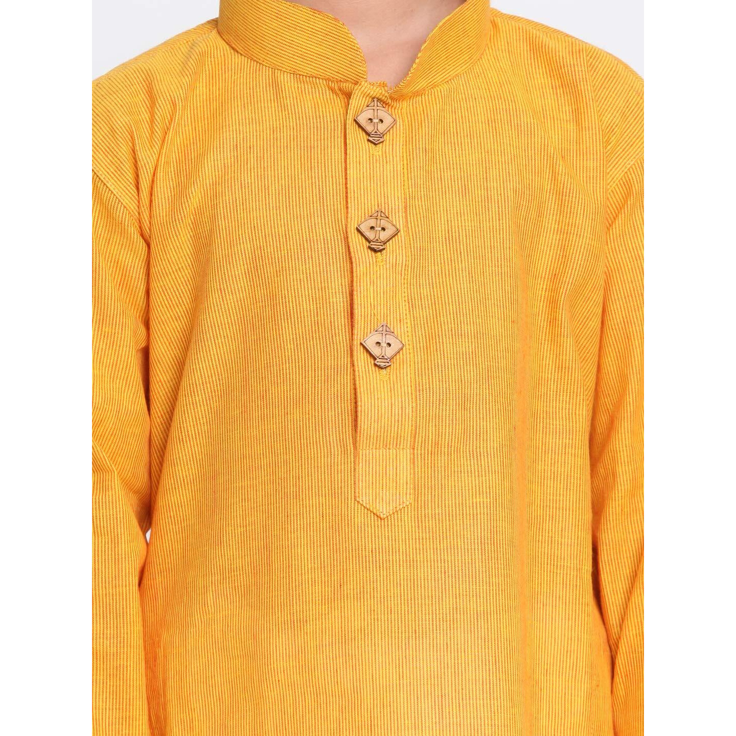 Jbn Creation Boys Pure Cotton Yellow And White Kurta Pyjama Set - Ethnic Elegance For Festivals | Comfortable Traditional Pure South Handloom Cotton Kurta Pyjama For Kids_Jbnbk070Mdnpwh_20