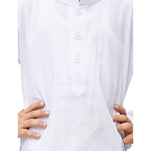 Vastramay Boys' White Pure Cotton Kurta Pyjama Set  Festive/Wedding Special Ethnic Wear