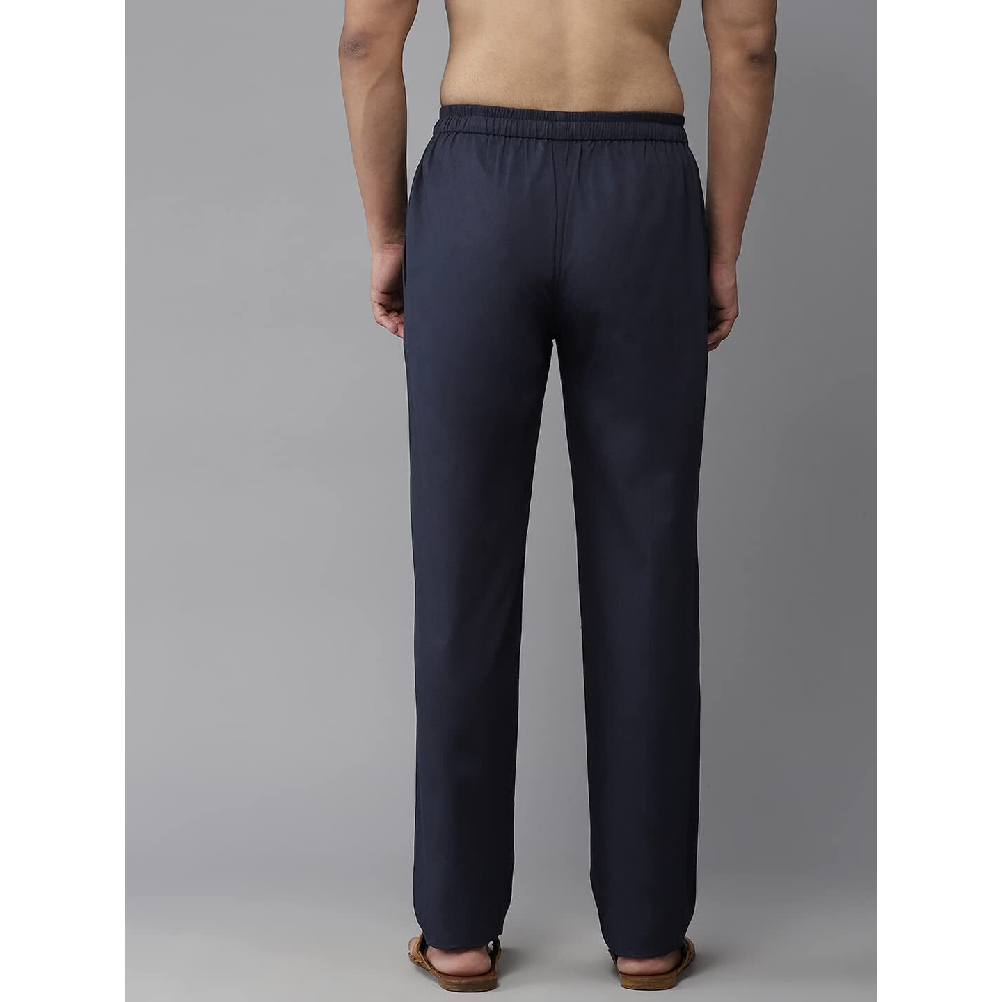 See Designs Men Navy Blue Solid Pure Cotton Men's Pyjama (Pack Of 2)_Sdcbpj164Xxxl