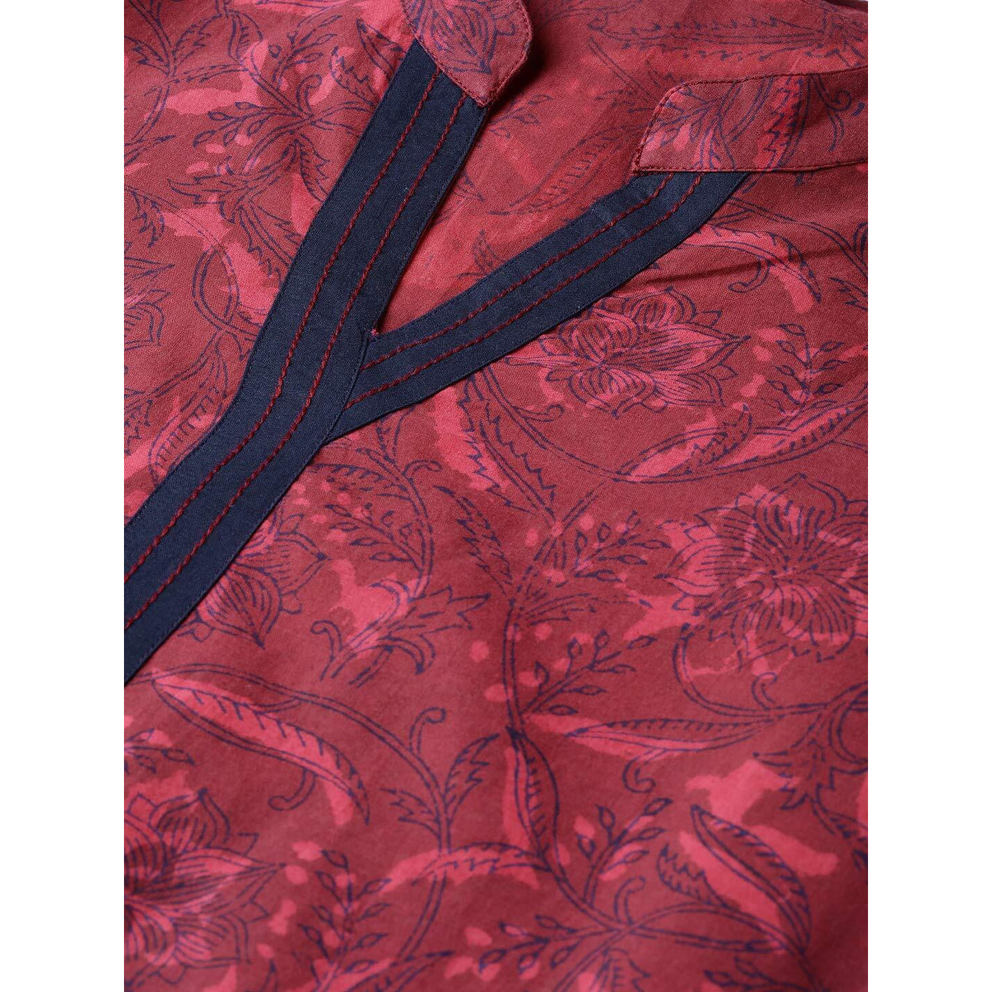 Idalia Wine Printed Kurta Set
