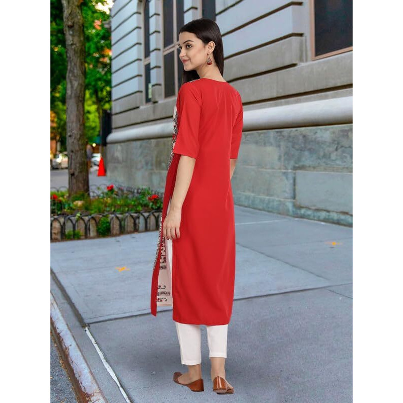 Pinkmint Women's Crepe Kurti For Women's Ll Traditional Kurti For Women Ll The Ultimate Kurti Collection (Pack Of 5)