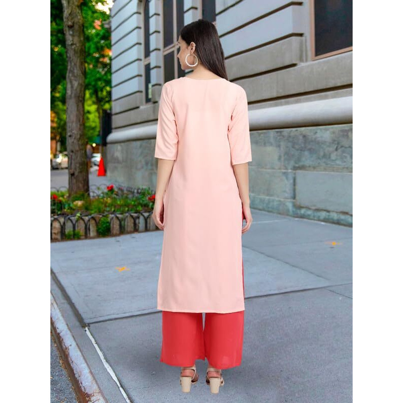 Pinkmint Women's Crepe Kurti For Women's Ll Traditional Kurti For Women Ll The Ultimate Kurti Collection (Pack Of 5)