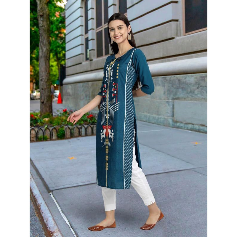 Pinkmint Women's Crepe Kurti For Women's Ll Traditional Kurti For Women Ll The Ultimate Kurti Collection (Pack Of 5)