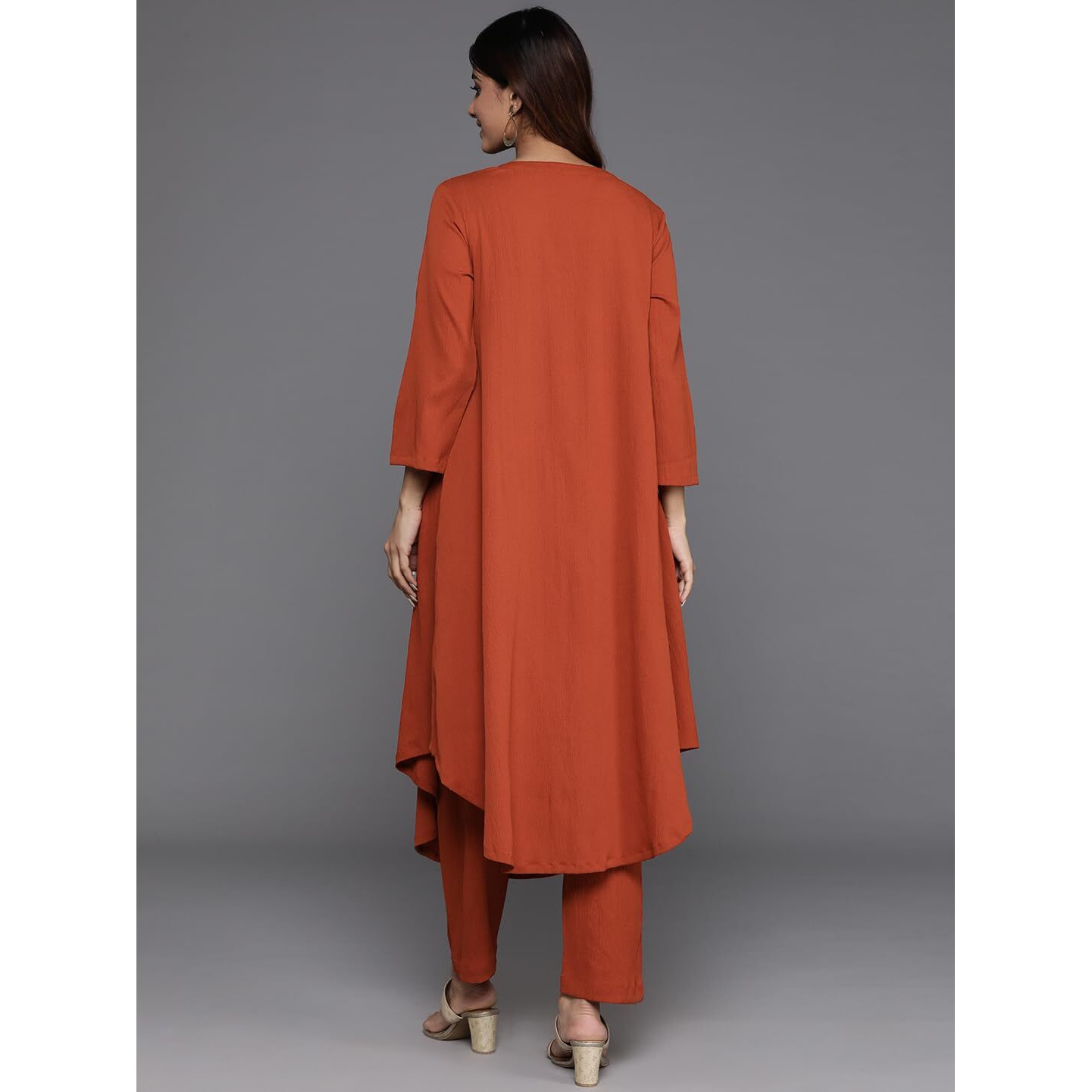 Varanga Women Empire Gathered Detail A Line Kurta With Trouser