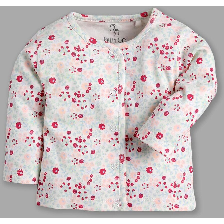 Baby Go Full Sleeve Set Of 3 Tees Combo For Baby Girls(0-3M,Peach)
