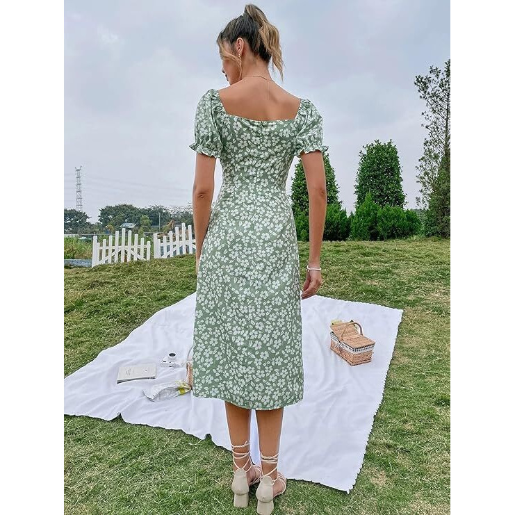 Leriya Fashion Leriya Fasion Women's Rayon Lf-Wd-1039 Standard Length Dress Light Green_Xxxl