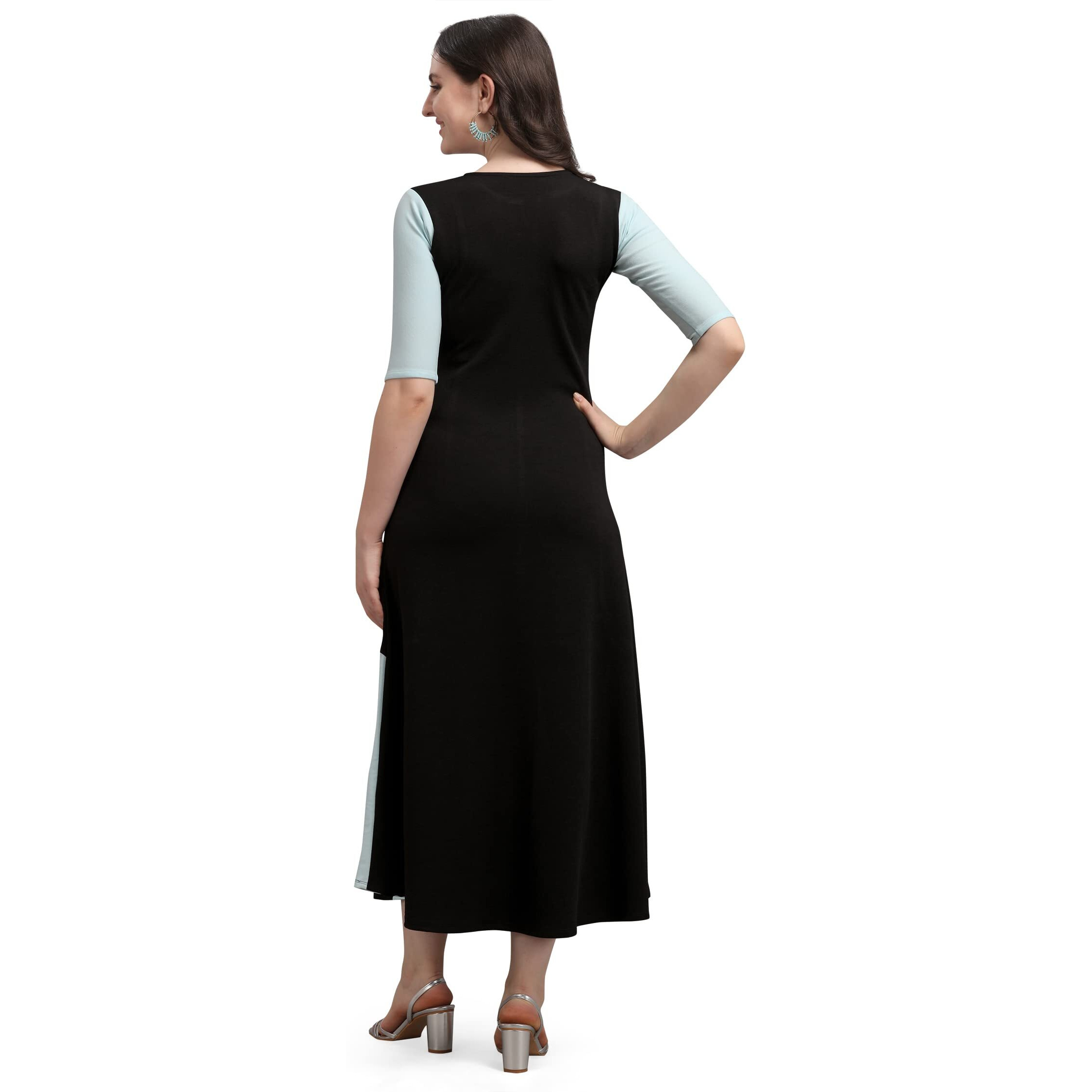 Purvaja Women's Corduroy Empire Waist Maxi Casual Dress (Lucy-388-Sb-Bl-Xxl_Sky Blue