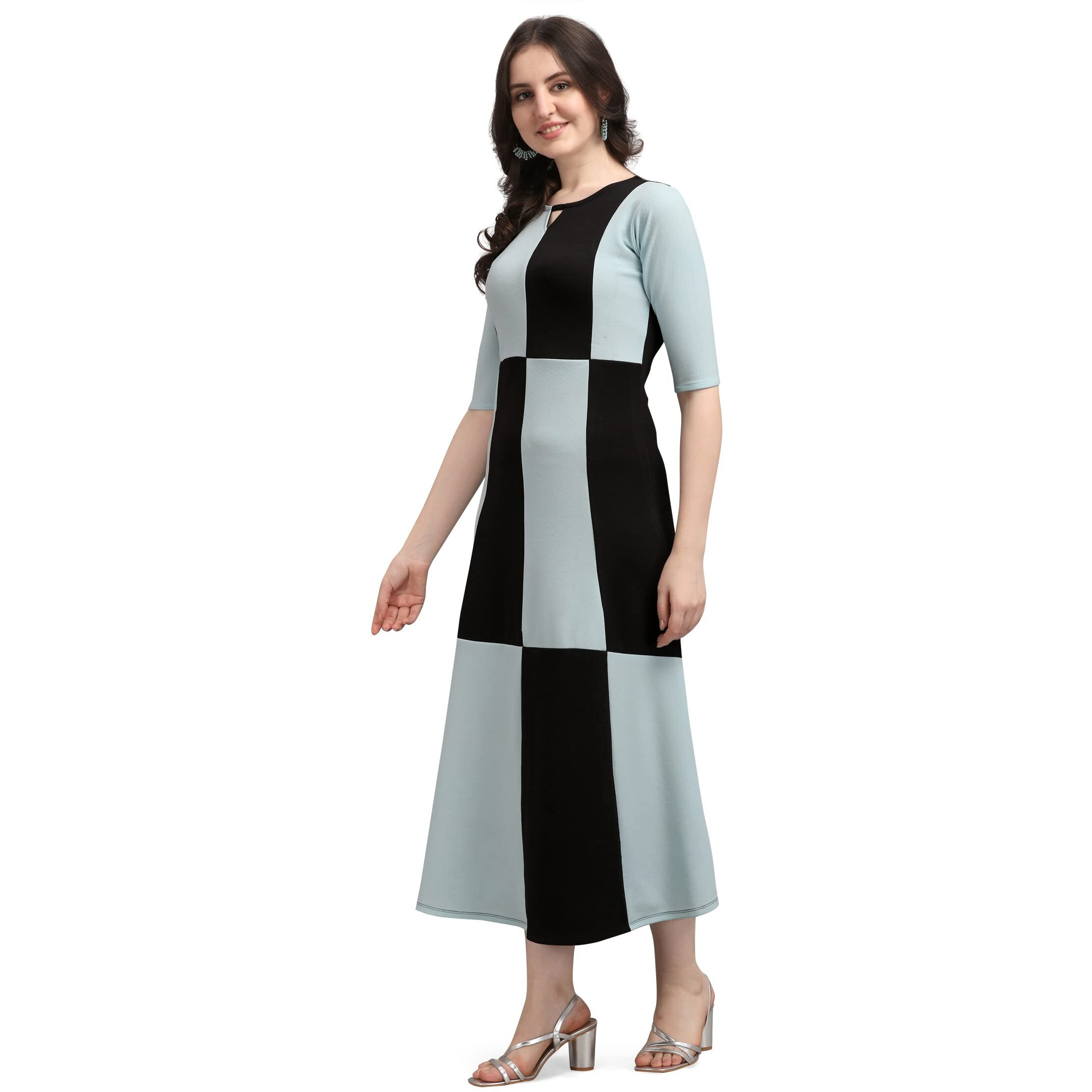 Purvaja Women's Corduroy Empire Waist Maxi Casual Dress (Lucy-388-Sb-Bl-Xxl_Sky Blue