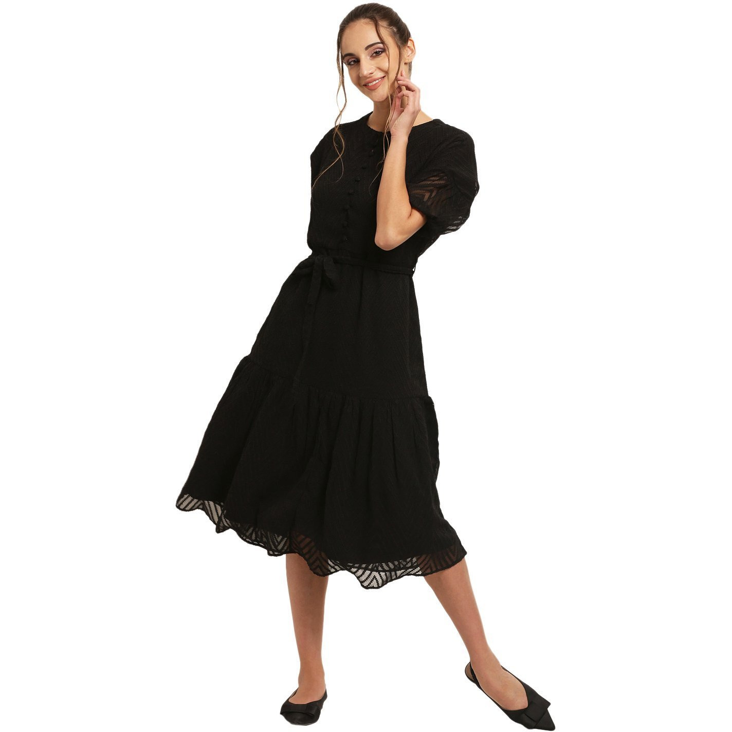 Rare Women's Dress (Ep31080-S, Black, Small)