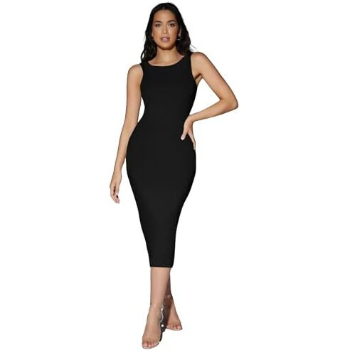 Toochki Dress For Women | One Piece Dress For Women | Women Midi Dress | Dresses For Women | Bodycon Dress For Women | Lycra Women Dress Black