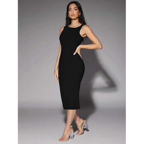 Toochki Dress For Women | One Piece Dress For Women | Women Midi Dress | Dresses For Women | Bodycon Dress For Women | Lycra Women Dress Black