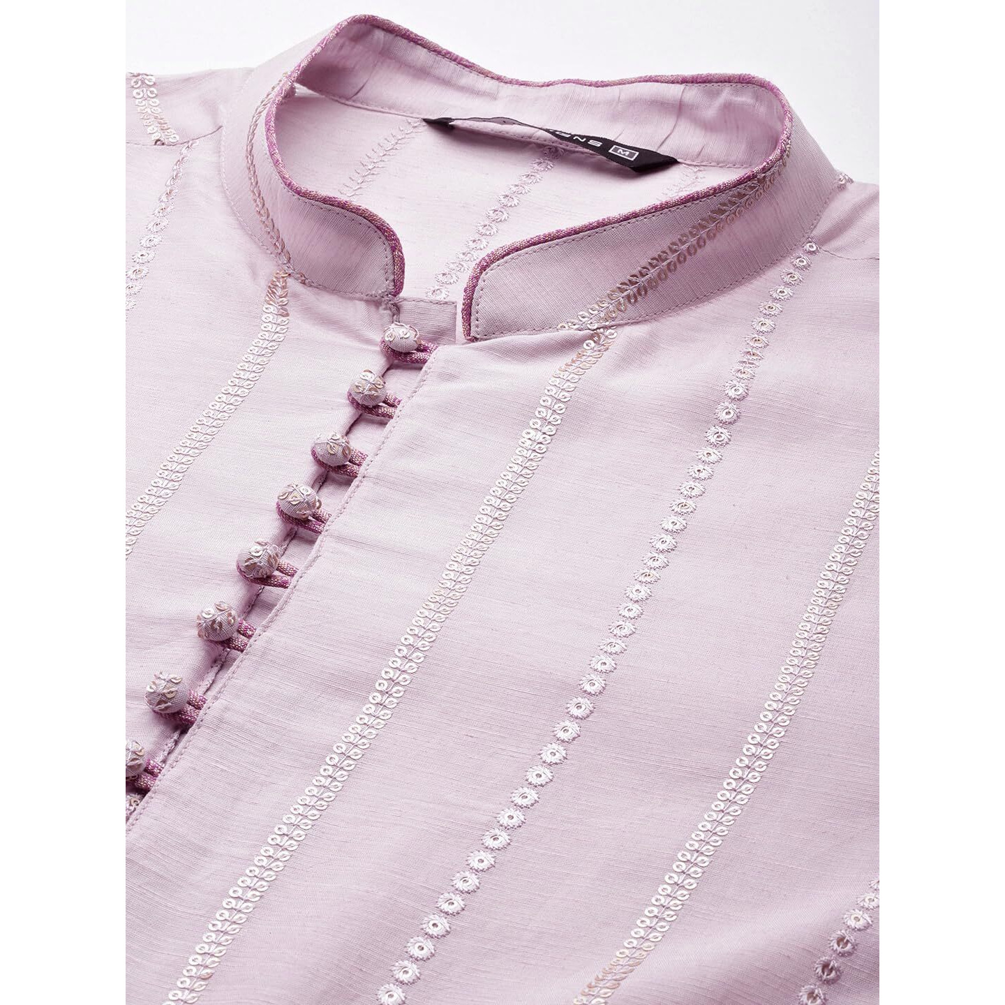 See Designs Pink Regular Fit Self Pattern Kurta_Sdmskt1283S