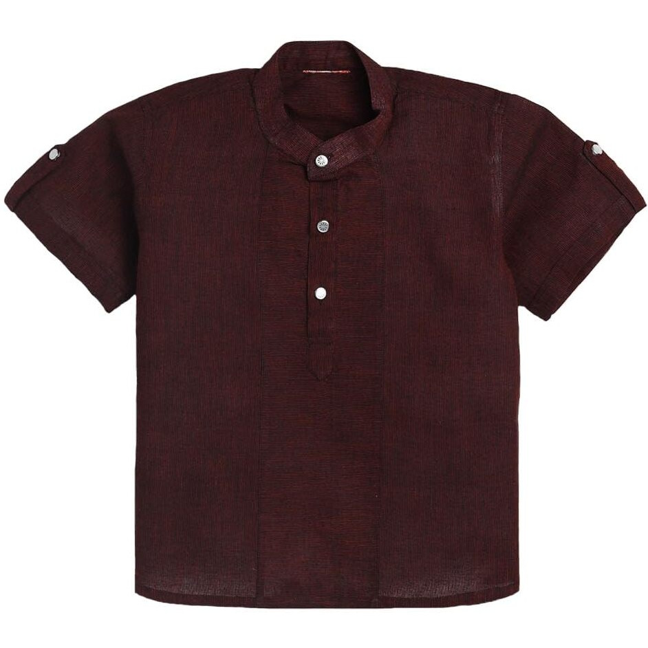 Jbn Creation Boy's Cotton Regular Fit Shirt (Jbnbsh006Ma_30_Maroon
