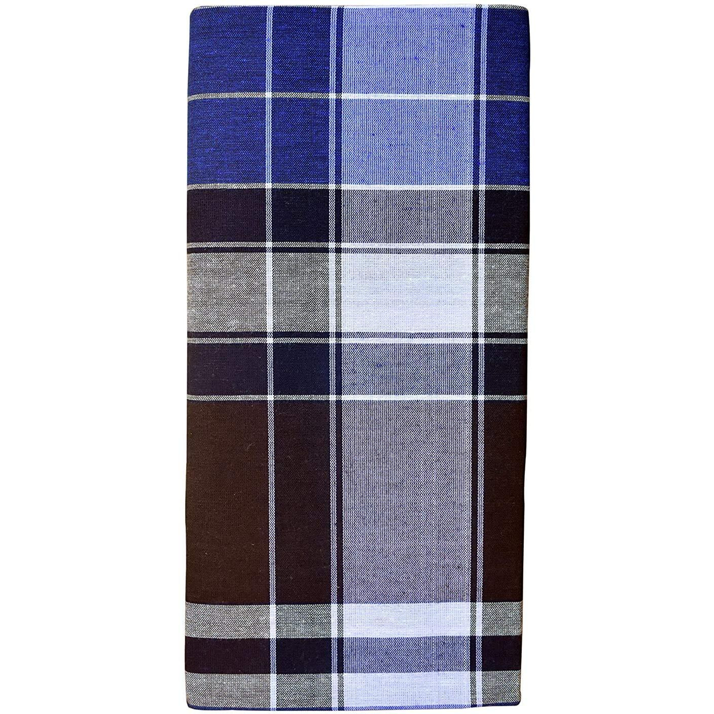 Weavers Villa Men's Cotton Multi Color Lungis For Men 2 Meter (Set Of 3, Multi Colour) || Assorted Checks Or Colours