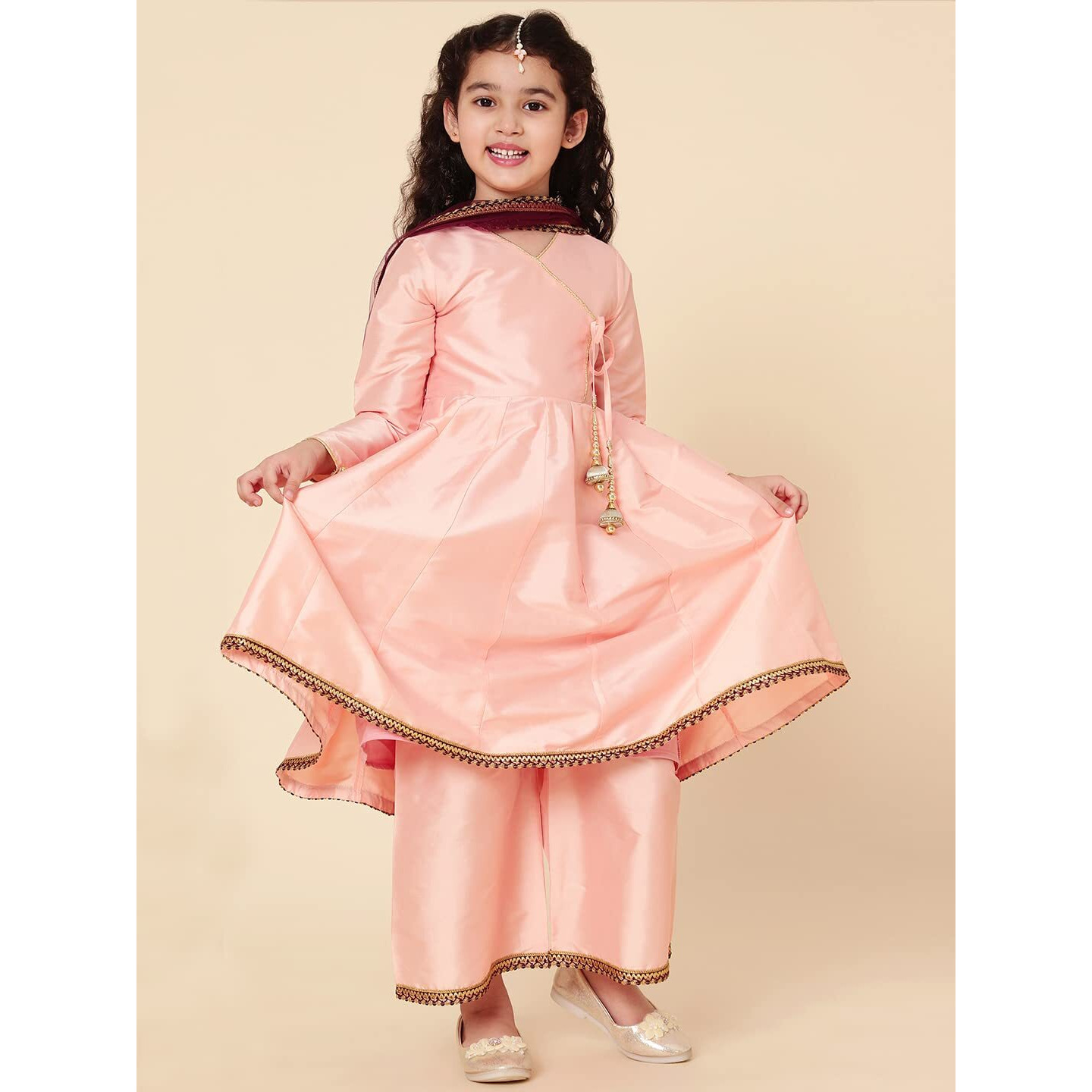 A.T.U.N. (All Things Uber Nice) A.T.U.N. Girls Anarkali Palazzo Set