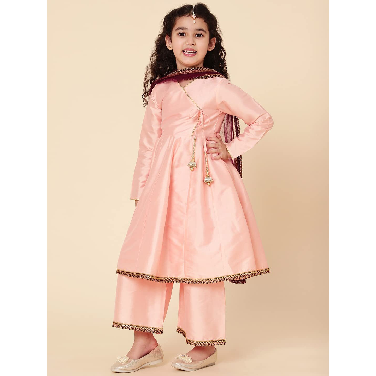 A.T.U.N. (All Things Uber Nice) A.T.U.N. Girls Anarkali Palazzo Set