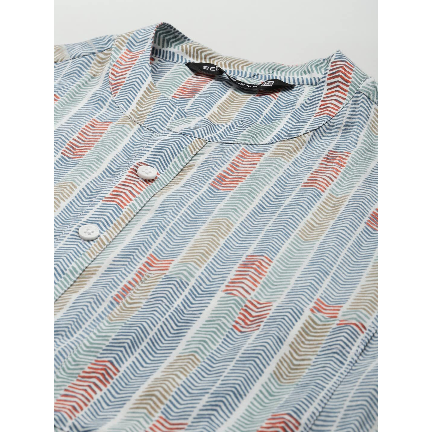 See Designs Men's Cotton Printed Regular Fit Kurta With Pyama (Sdkt104501Xs_Multi_Xs) Multicolour