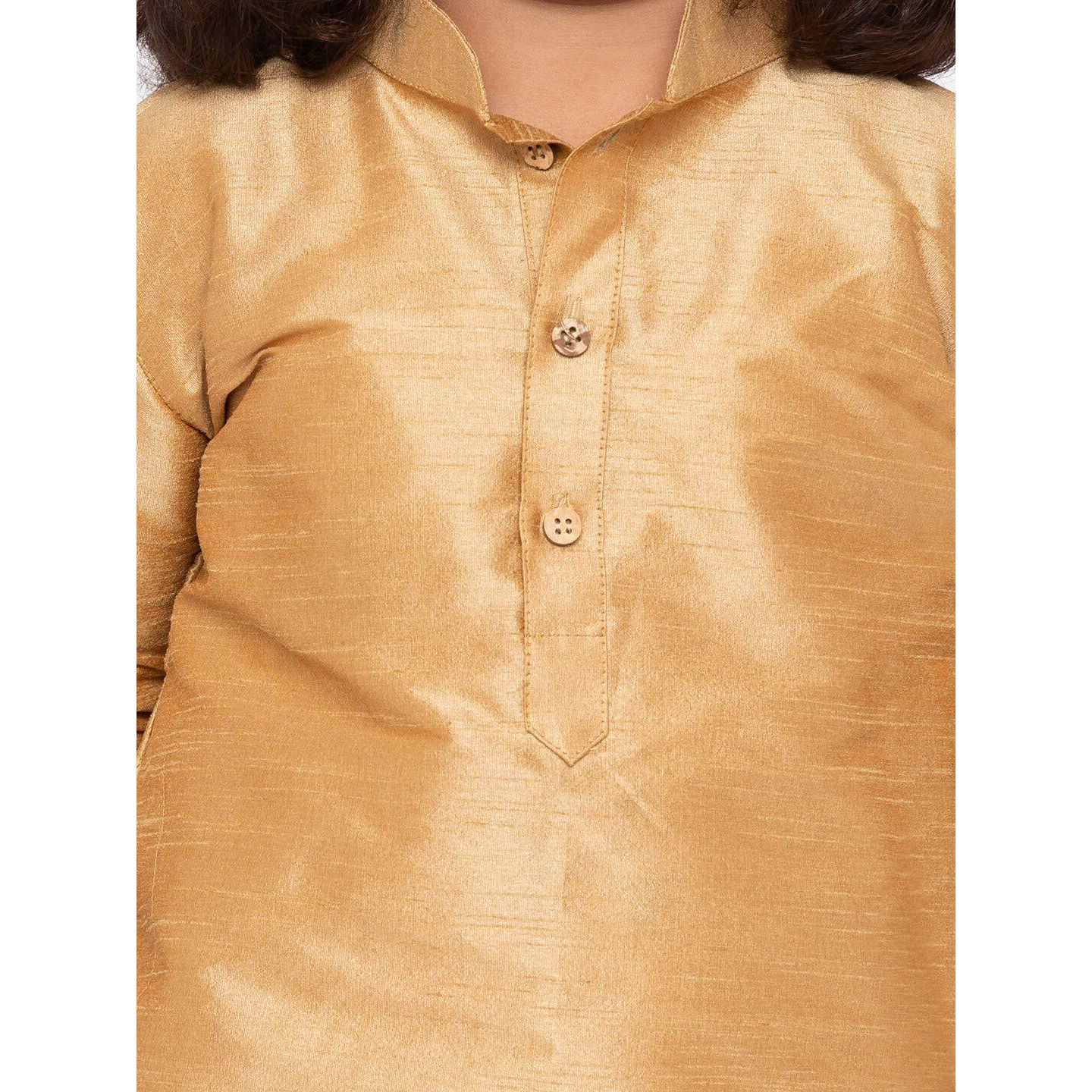 Jbn Creation Boys' Rose Gold And Maroon Silk Blend Kurta And Dhoti Pant Set (Vasbuk001Rgncdma, For 7-8 Years)