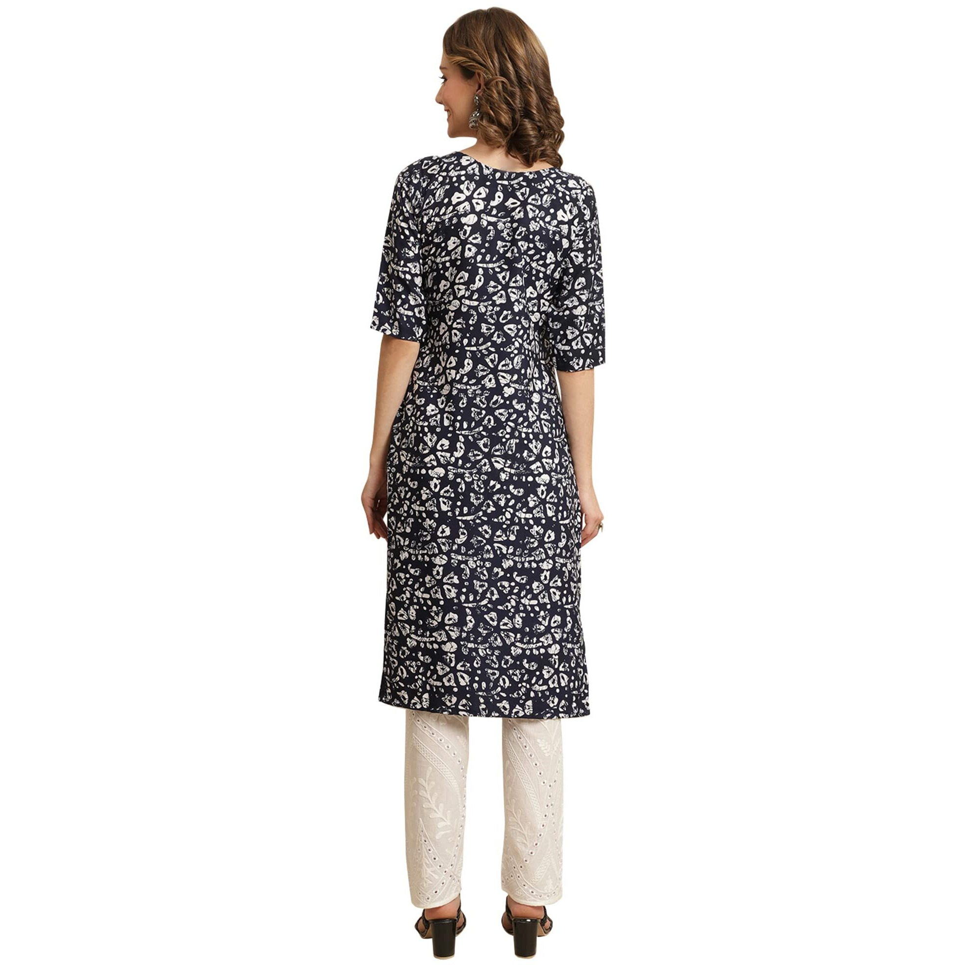 Pinkmint Women's Crepe Digital Print Straight Kurta [Pack Of 6](Cr-388-389-385-350-346-352-Xxl)