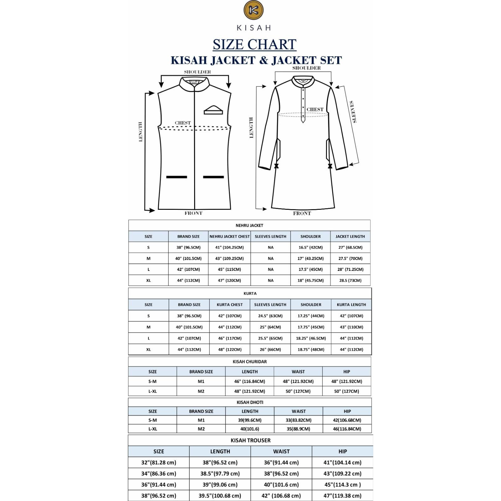 Kisah Men's Ethnic Wear Regular Fit Printed Cotton Blend Grey Nehru Jacket (M)