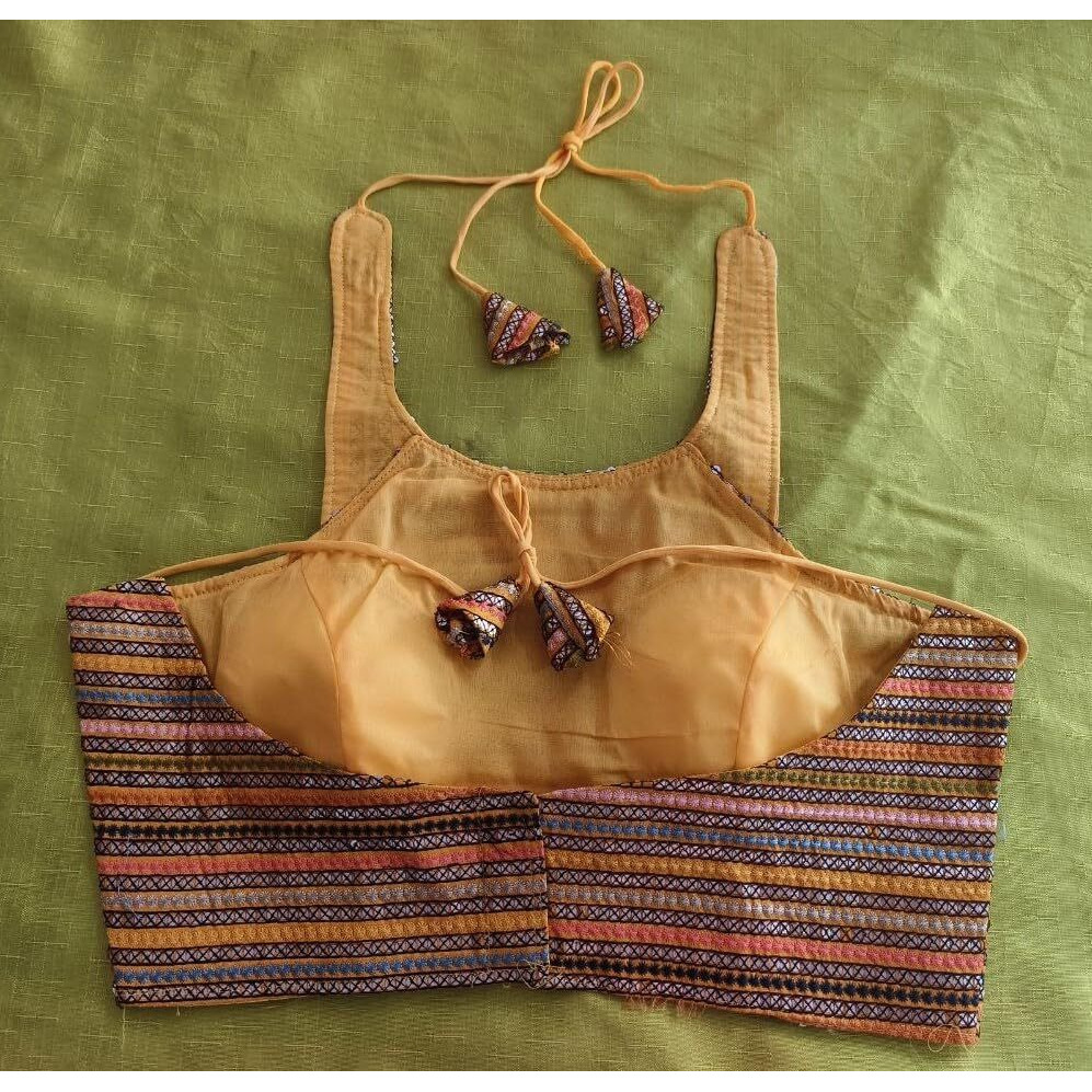 Vihu Fashion Women's Eimo Silk Sequins Sleeveless Regular Blouse (Vf B1006 Gold 34