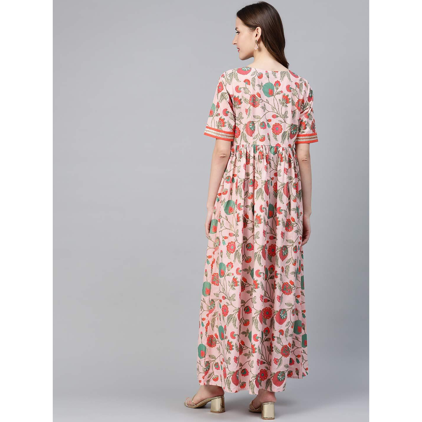 Idalia Pink Frilled Waist Dress