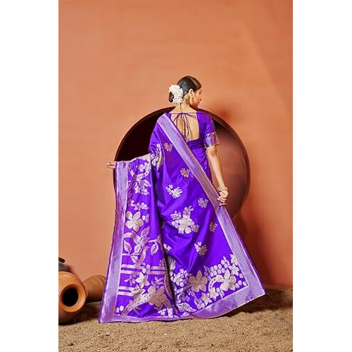 Leriya Fashion Women's Cotton Silk Saree (Lf-S2392_Blue 1)