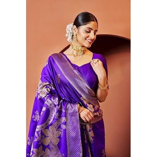 Leriya Fashion Women's Cotton Silk Saree (Lf-S2392_Blue 1)
