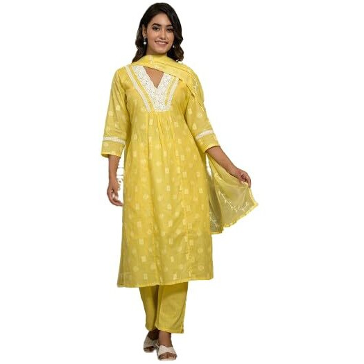 Varanga Women's Cotton Regular Kurta
