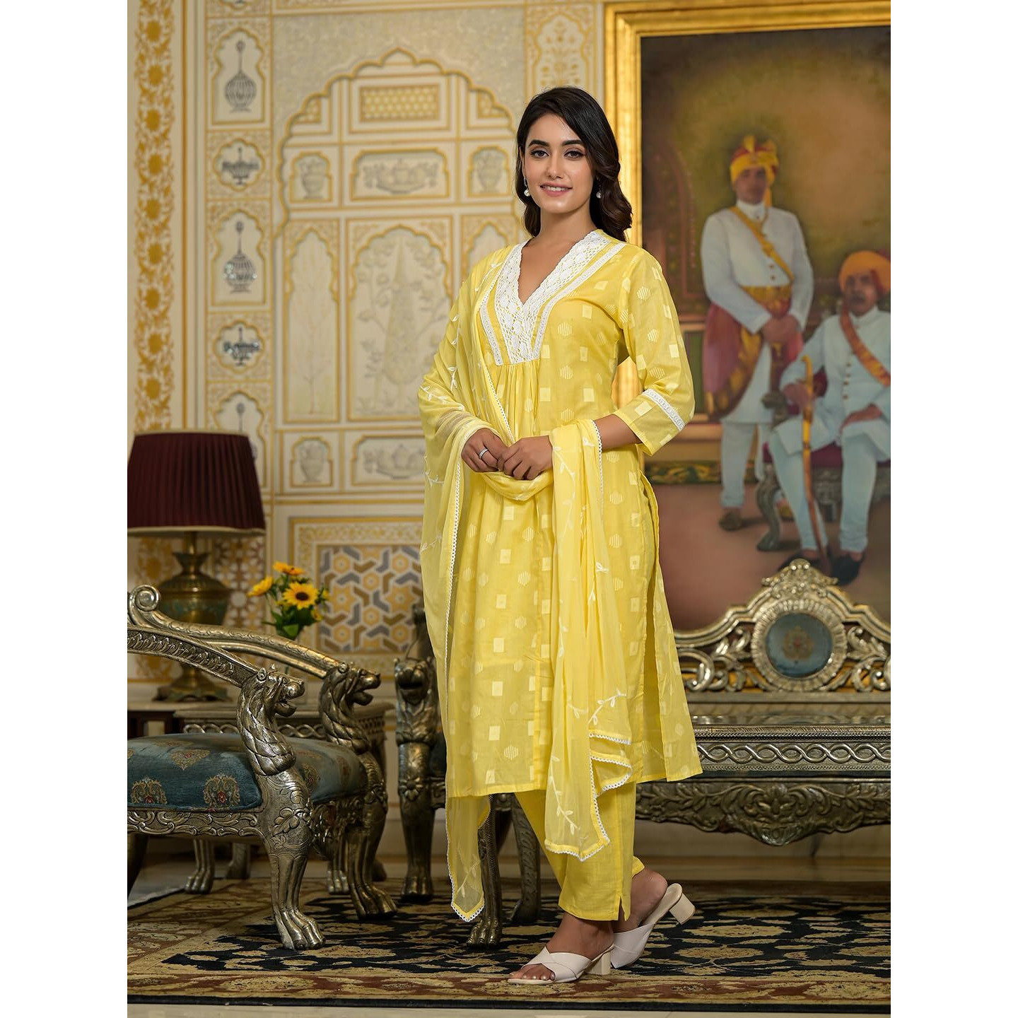 Varanga Women's Cotton Regular Kurta