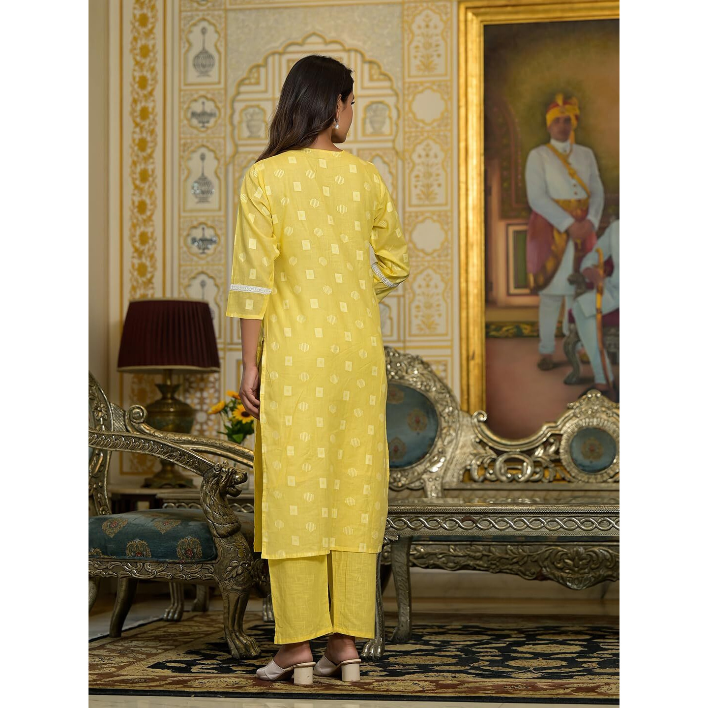 Varanga Women's Cotton Regular Kurta