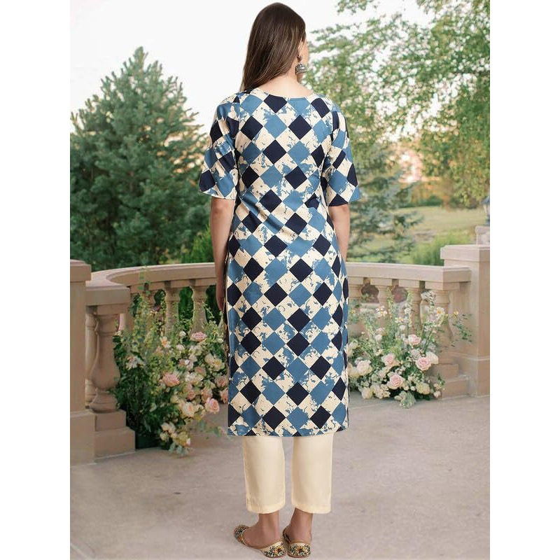 Pinkmint Straight Crepe Kurta & Pant For Women Ethnic Kurta Set For Women (Pack Of 3)