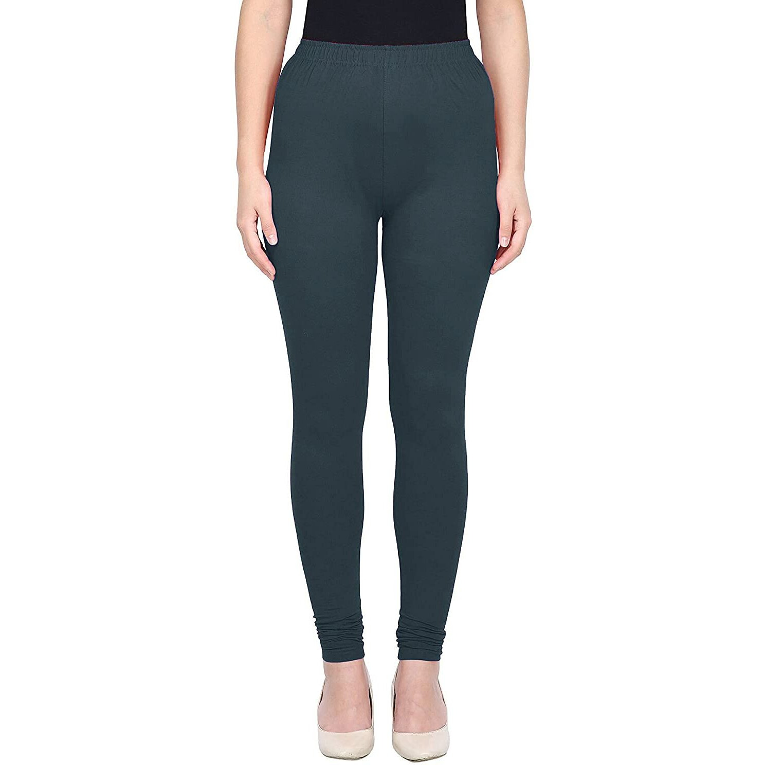 Shasmi Women's Stretch Leggings Com Chudidar Grey 57_Mint M