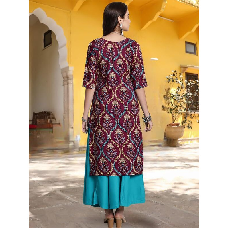 Tee Projekt Crepe Digital Printed Kurti For Women's Ll Effortless Elegance Kurti (Pack Of 6)