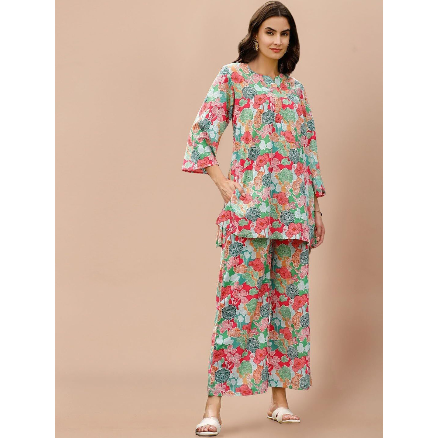 Tee Projekt Co Ord Set For Women Stylish | Ethnic Co Ord Set For Women Multicolour