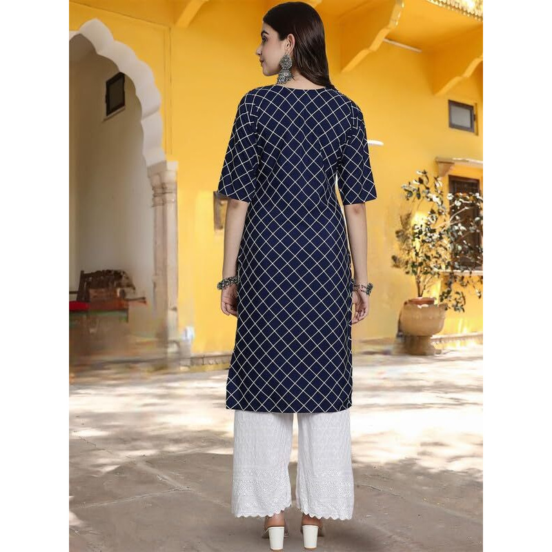 Tee Projekt Crepe Digital Printed Kurti For Women's Ll Effortless Elegance Kurti (Pack Of 6)