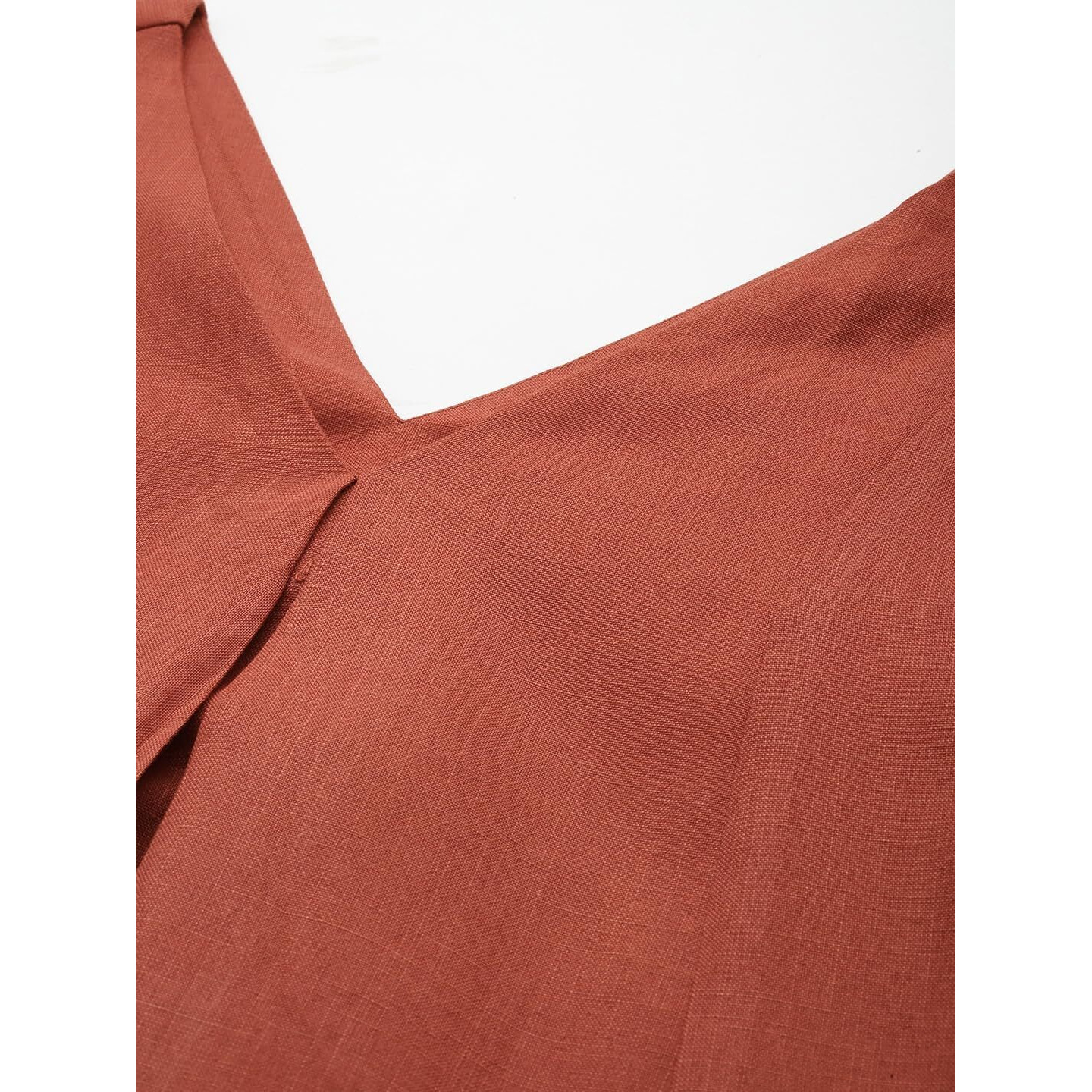 Varanga Women's Orange Solid A-Line Kurta Paired With Tonal Bottom