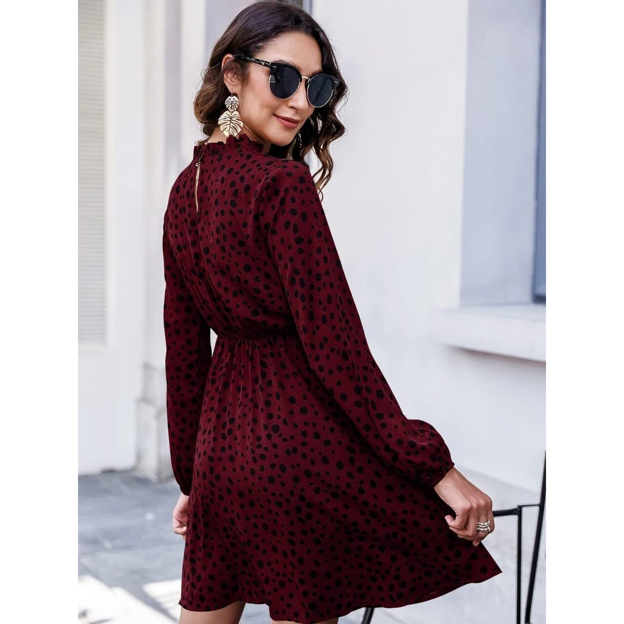 Leriya Fashion One Piece Dress For Women| Midi Dress For Women| Birthday Dress For Women Maroon