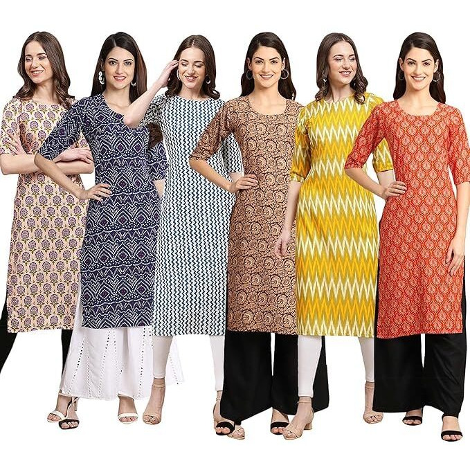Pinkmint Kurti For Women, Kurta For Women, Kurti, Digital Printed Kurta, Women's Casual Kurta, Kurta Set, Office Wear Kurta, Straight Kurta, Kurta Combo Multicolour