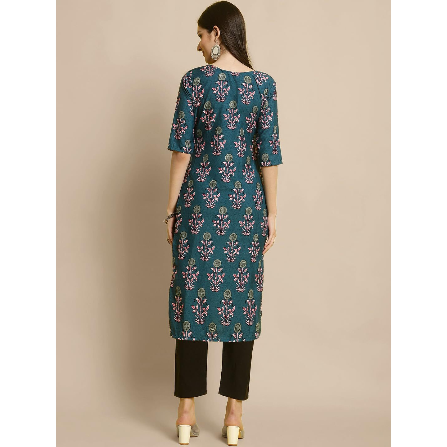 Tee Projekt Crepe Kurti & Pant Set For Women Ll Pack Of 2 Kurta Set Ll Traditional Kurta Set