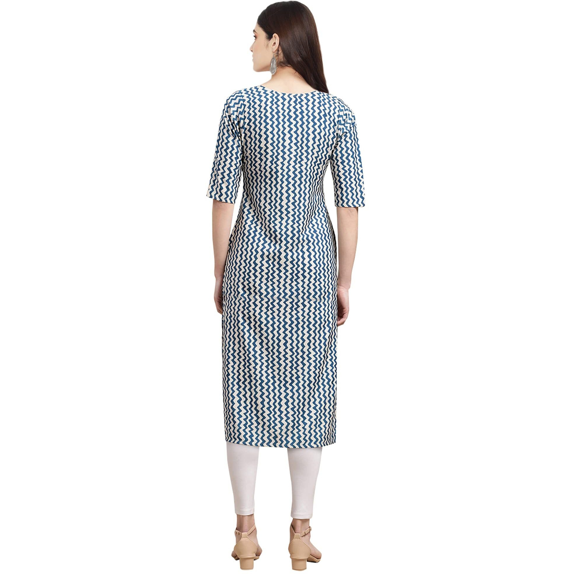 Pinkmint Women's Crepe Digital Print Straight Kurta [Pack Of 6] (Cke-334-331-333-335-328-341-L)