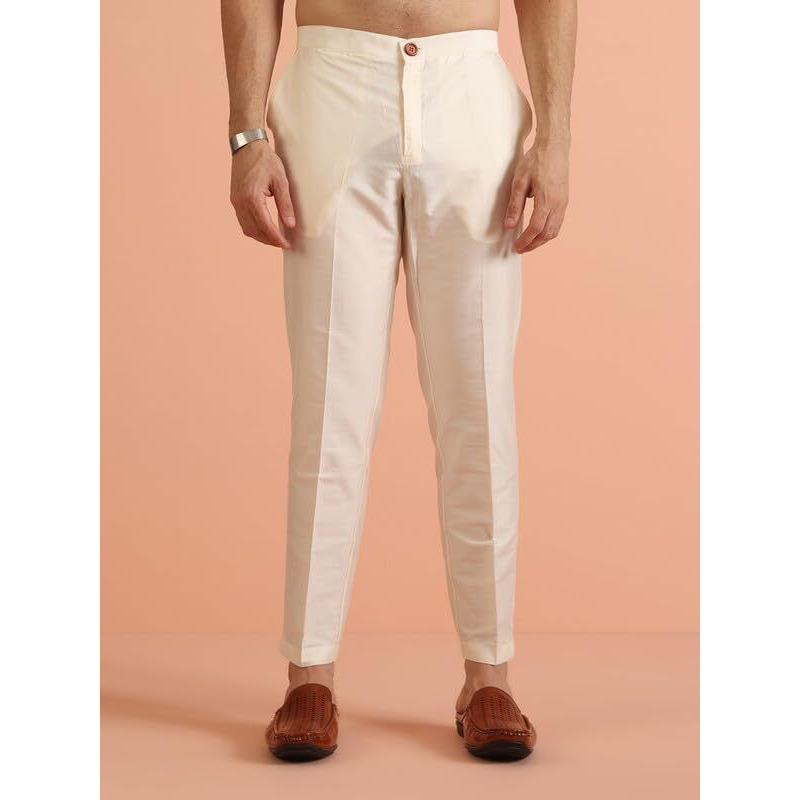 Kisah Silk Blend Kurta Jacket Trouser Set For Men | Nehru Jacket Waistcoat Kurta Set With Trousers | Mens Ethnic Collections-Ka-0866-5276-T301-44-Multi